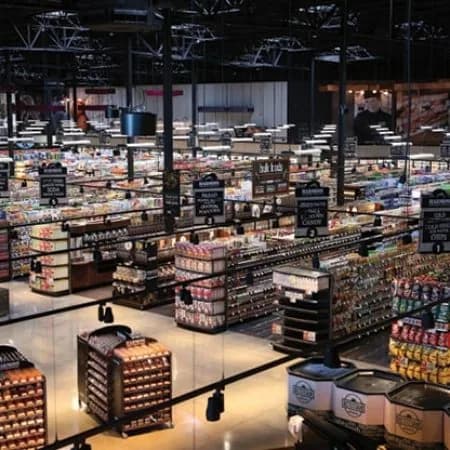 Interior of a Harmons grocery store